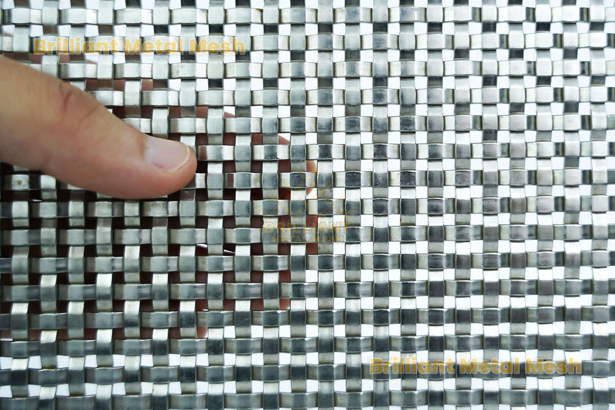 Decorative Lock Crimp Wire Mesh Panel