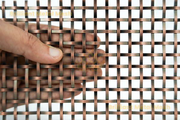 decorative copper mesh panels