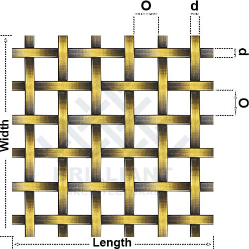 decorative wire mesh design drawing
