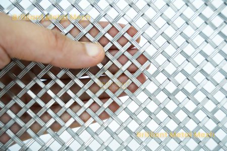 double crimped architectural decorative wire mesh sheet